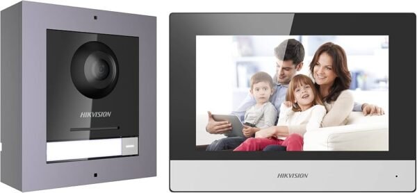 Hikvision IP Video Intercom Doorbell, Keypad, 7" Monitor, PoE, App - Image 2