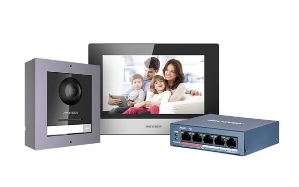 Hikvision IP Video Intercom Doorbell, Keypad, 7" Monitor, PoE, App - Image 3
